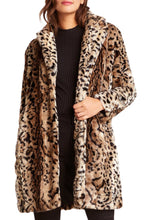Load image into Gallery viewer, Bradshaw Leopard Faux Fur Coat