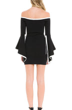 Load image into Gallery viewer, JJ107D- WHITE AND BLACK BODYCON