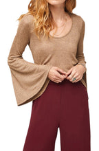 Load image into Gallery viewer, Kadin Dusty Gold Bell Sleeve Top