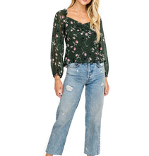 Load image into Gallery viewer, Ls Sweetheart Peplum Top