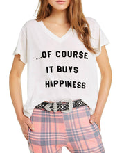 Load image into Gallery viewer, It Buys Happiness Romeo V-Neck Tee | Vintage Lace