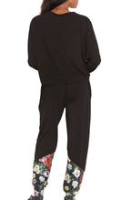 Load image into Gallery viewer, Winter Floral Sequin Joggers
