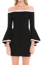 Load image into Gallery viewer, JJ107D- WHITE AND BLACK BODYCON