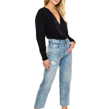 Load image into Gallery viewer, Pleated V-Nk Bodysuit