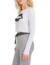 Load image into Gallery viewer, Read My Lips Ren Long Sleeve | Clean White