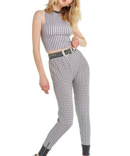 Load image into Gallery viewer, Black Gingham Fountain Crop | Multi