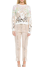 Load image into Gallery viewer, CH344T- SEQUIN EMBELLISHED SWEATER