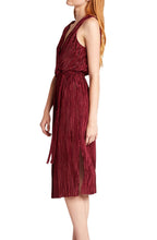 Load image into Gallery viewer, Happy Pleat Faux Wrap Dress