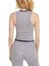 Load image into Gallery viewer, Black Gingham Fountain Crop | Multi