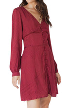 Load image into Gallery viewer, Skylar Rayon Garnet Dress