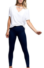 Load image into Gallery viewer, TEAGAN ANKLE- NAVY EMBOSSED CAMO