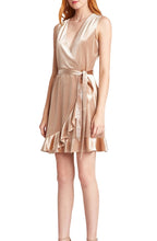 Load image into Gallery viewer, Power Slick Velvet Wrap Dress