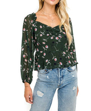 Load image into Gallery viewer, Ls Sweetheart Peplum Top
