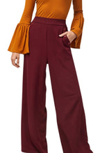 Load image into Gallery viewer, Ashton Palazzo Burgundy Pant
