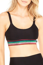 Load image into Gallery viewer, Metallic Elastic Sports Bra