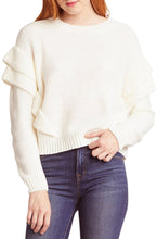 Load image into Gallery viewer, Cabin Fever Ruffle Sweater
