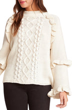 Load image into Gallery viewer, Power Cable Ruffle Sweater