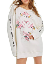 Load image into Gallery viewer, Two of Hearts Roadtrip Sweater | Vintage Lace