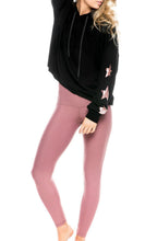 Load image into Gallery viewer, STAR SWEATSHIRT- BLACK/ROSE GOLD STAR