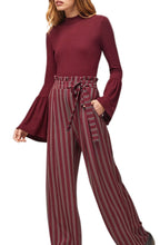 Load image into Gallery viewer, Avery Wide Leg Stripe Pant