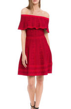 Load image into Gallery viewer, CH639D-  OFF THE SHOULDER KNIT DRESS