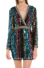 Load image into Gallery viewer, CH663D- MULTI COLORED SEQUIN DRESS