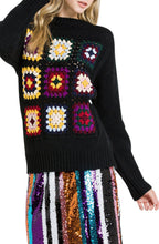 Load image into Gallery viewer, CROCHET MOTIF SWEATER