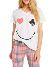Load image into Gallery viewer, Poker Face Romeo V-Neck Tee | Vintage Lace