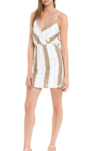 Load image into Gallery viewer, CH460D- OVERLAPPING SEQUIN MINI DRESS