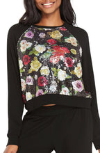 Load image into Gallery viewer, Winter Floral Sequin Sweatshirt