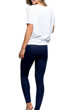 Load image into Gallery viewer, TEAGAN ANKLE- NAVY EMBOSSED CAMO