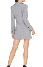 Load image into Gallery viewer, Celeste Plaid Blazer Dress