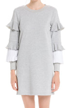 Load image into Gallery viewer, COMBO PLEAT SWEATER DRESS