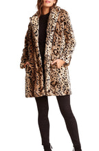 Load image into Gallery viewer, Bradshaw Leopard Faux Fur Coat