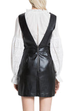 Load image into Gallery viewer, IH196D- METAL GROMMET PU MINI DRESS
