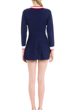 Load image into Gallery viewer, STRIPED KNIT DRESS WITH TIE
