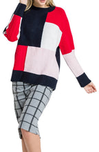 Load image into Gallery viewer, PATCHWORK KNIT SWEATER