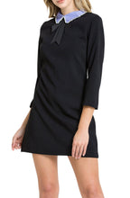 Load image into Gallery viewer, EMBELLISHED COLLAR MINI DRESS