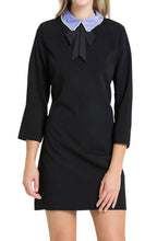 Load image into Gallery viewer, EMBELLISHED COLLAR MINI DRESS