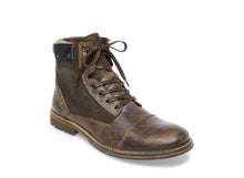 Load image into Gallery viewer, BUTTON BROWN LEATHER