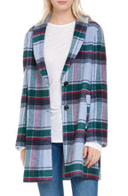 Load image into Gallery viewer, Women Plaid Coat