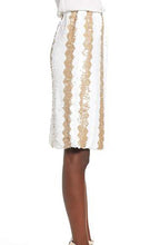 Load image into Gallery viewer, CH457K-SEQUIN PENCIL SKIRT