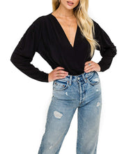 Load image into Gallery viewer, Pleated V-Nk Bodysuit