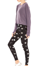 Load image into Gallery viewer, Silver Lips Foil Tall Band Leggings