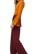 Load image into Gallery viewer, Ashton Palazzo Burgundy Pant