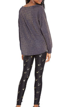 Load image into Gallery viewer, Gold Sparkle Foil Tall Band Leggings