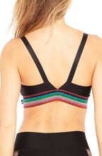 Load image into Gallery viewer, Metallic Elastic Sports Bra