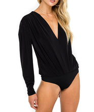 Load image into Gallery viewer, Pleated V-Nk Bodysuit