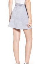 Load image into Gallery viewer, CH670K-FAUX SUEDE MINI SKIRT