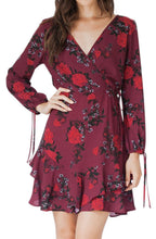 Load image into Gallery viewer, Mariah Floral Wrap Dress